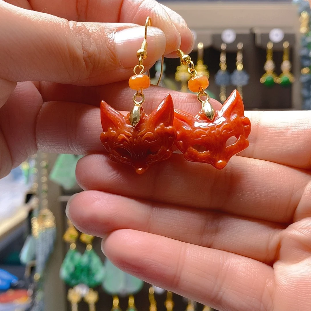 未镶嵌翡翠耳饰翡翠