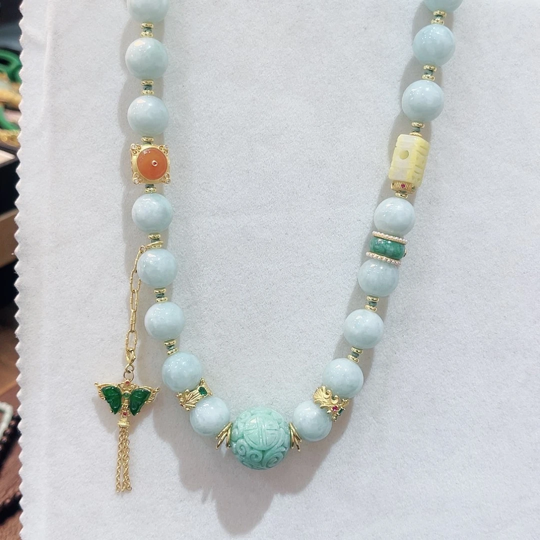 翡翠颈饰未镶嵌s****g项链