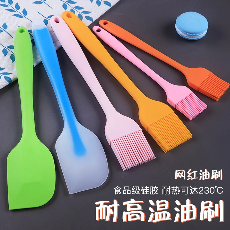 油刷烧烤刷子家用硅胶刷食品级耐高温油刷子厨房烙饼不掉毛小刷子
