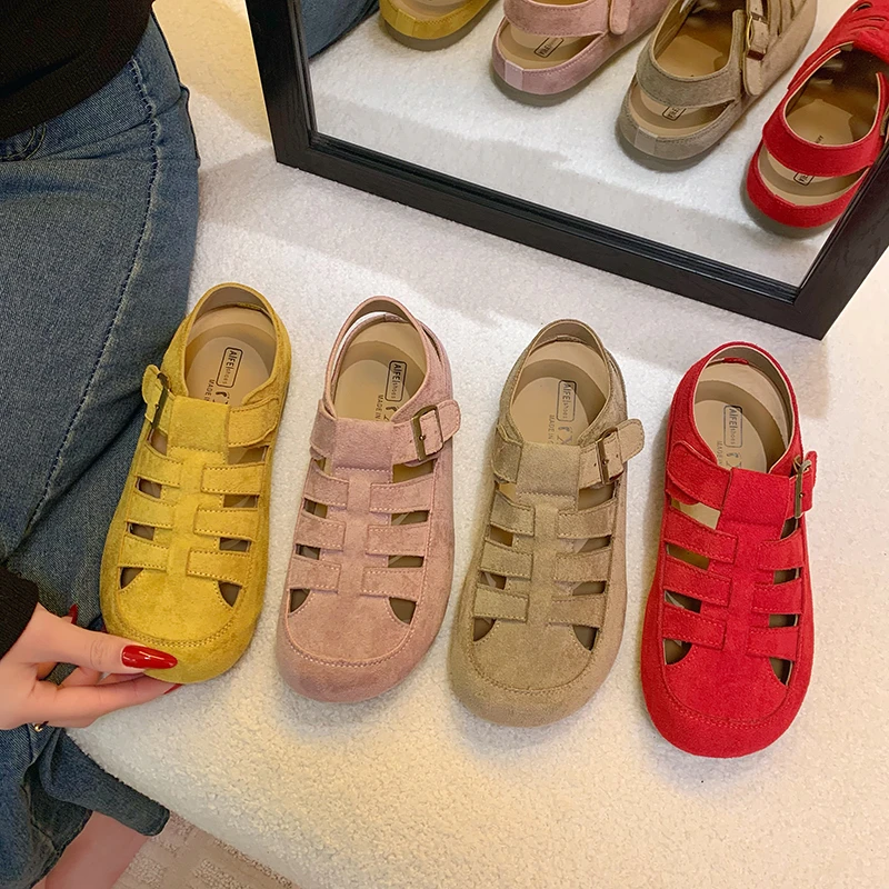 平底百搭时尚韩版潮流勃肯凉鞋女2025夏季新款休闲风复古外穿凉拖