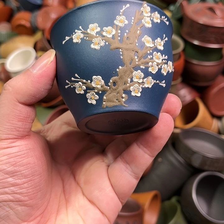 紫砂茶杯全手工紫砂主人杯