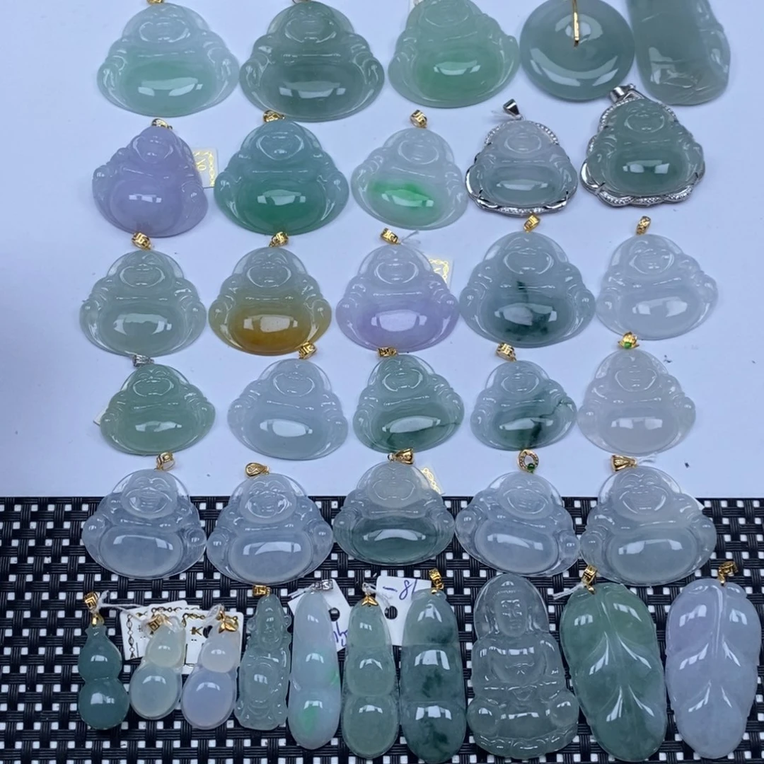 翡翠未镶嵌颈饰天然翡翠