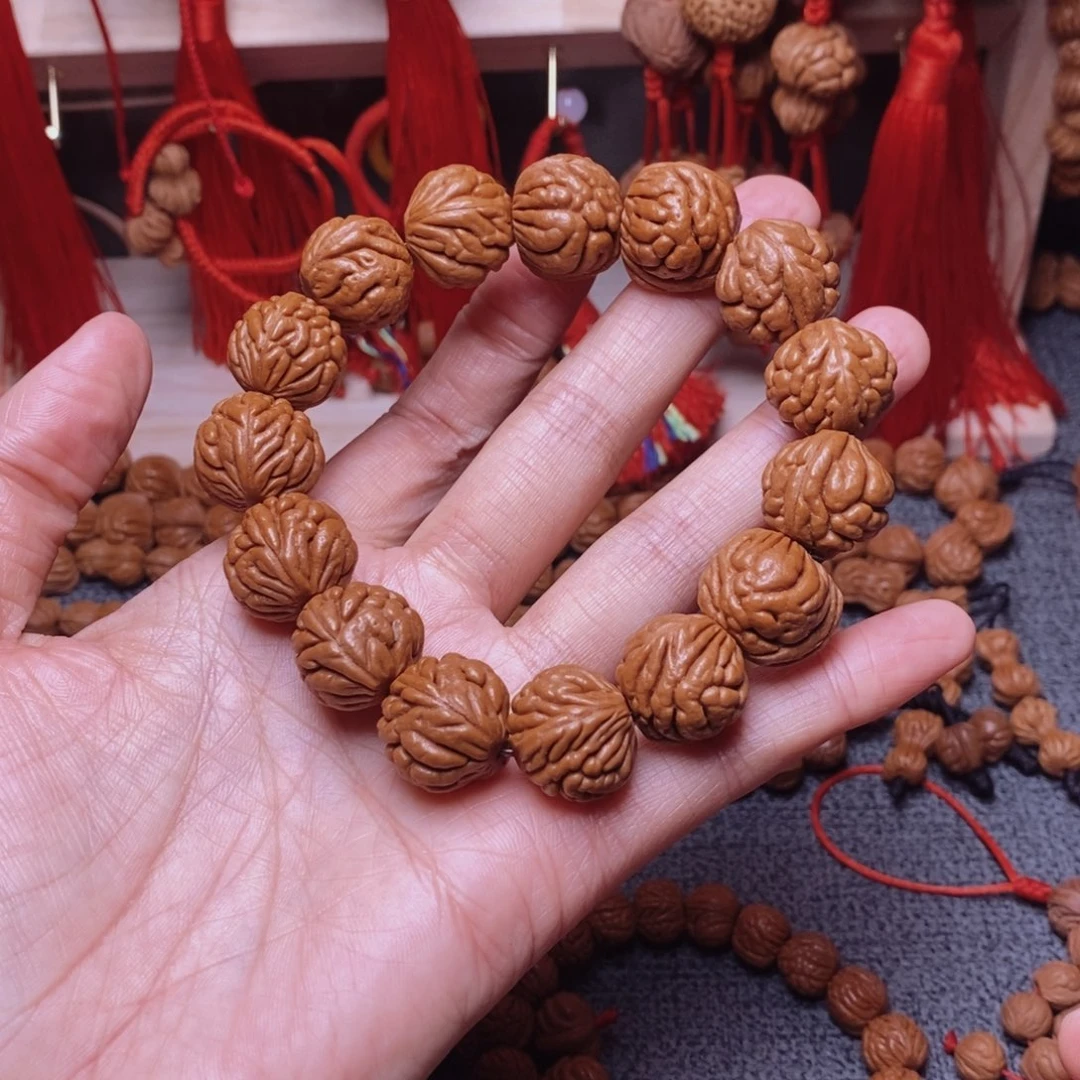 吊坠桃核桃枭手串