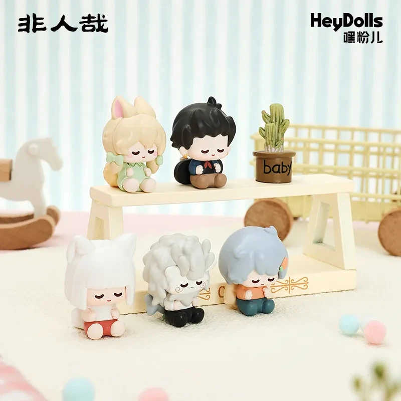 【栗子拆盒】非人哉悠闲生活系列盲袋动漫萌粒潮玩DIY挂饰萌粒笔