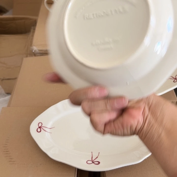 瓷片默认瑕疵商品蝴蝶结3件