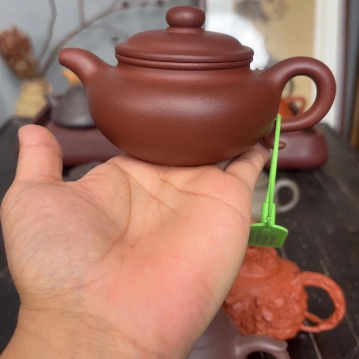 简***单茶壶紫砂仿古底槽清
