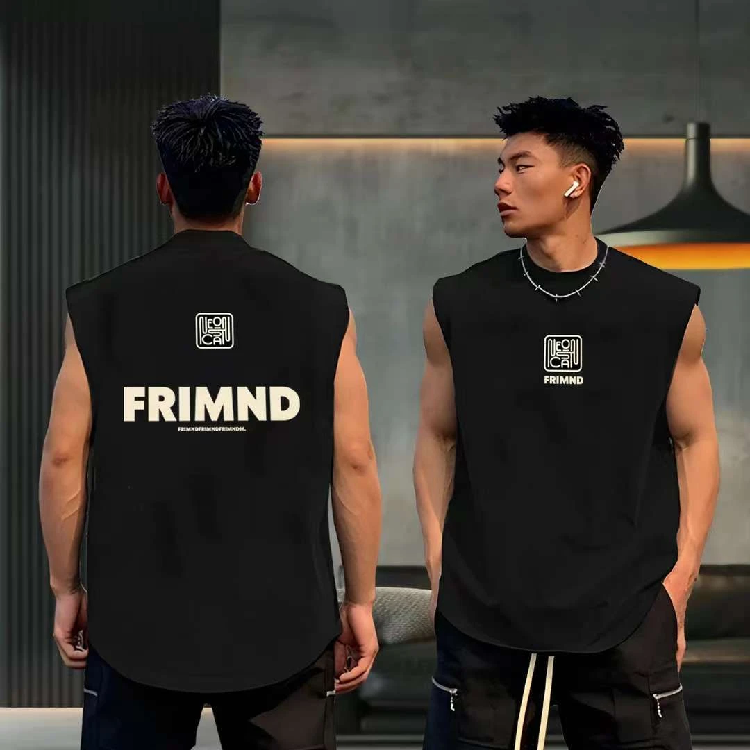【素劲专属】无袖纯棉230g男款百搭潮流-- FR发泡