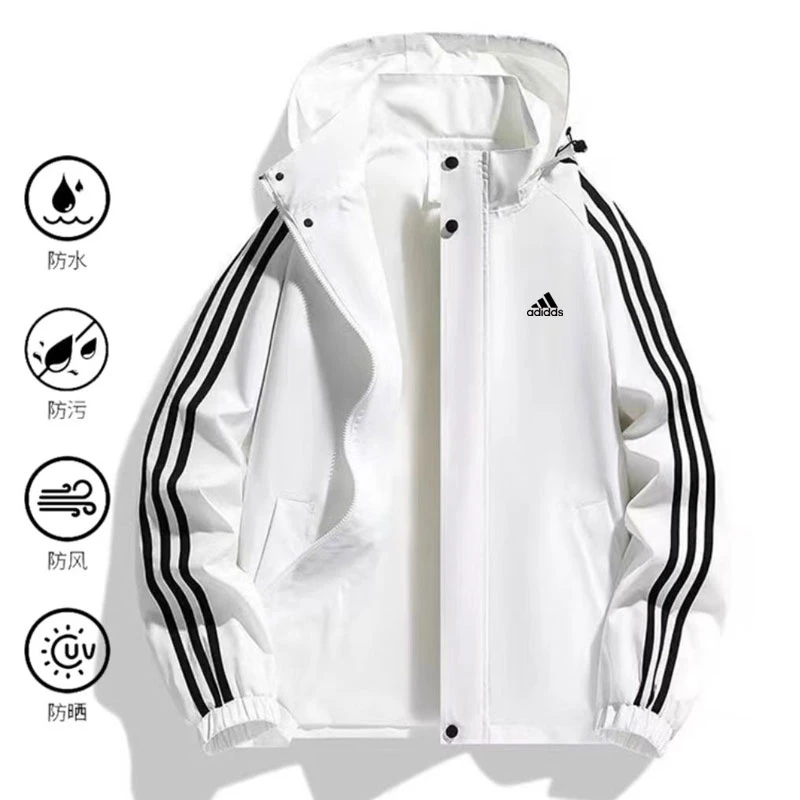 2025上新时尚连帽外套男女同款防晒衣休闲潮流夹克百搭防风外衣