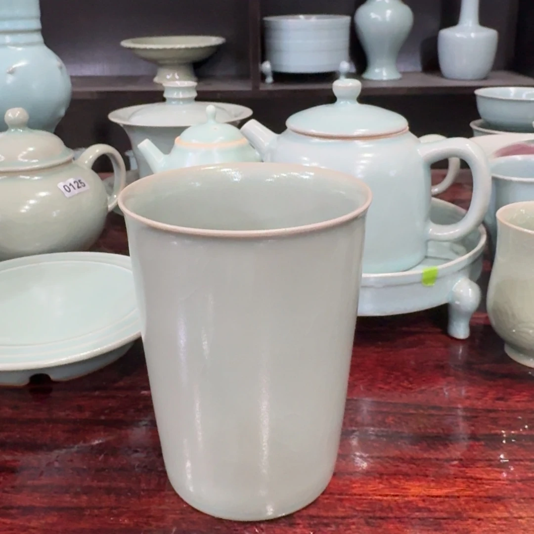 瓷可乐杯仿古釉全手工