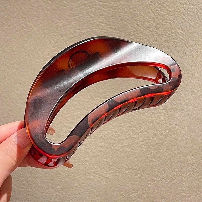 高级法式定制琥珀色系列高品质云朵造型新娘大抓夹百搭227