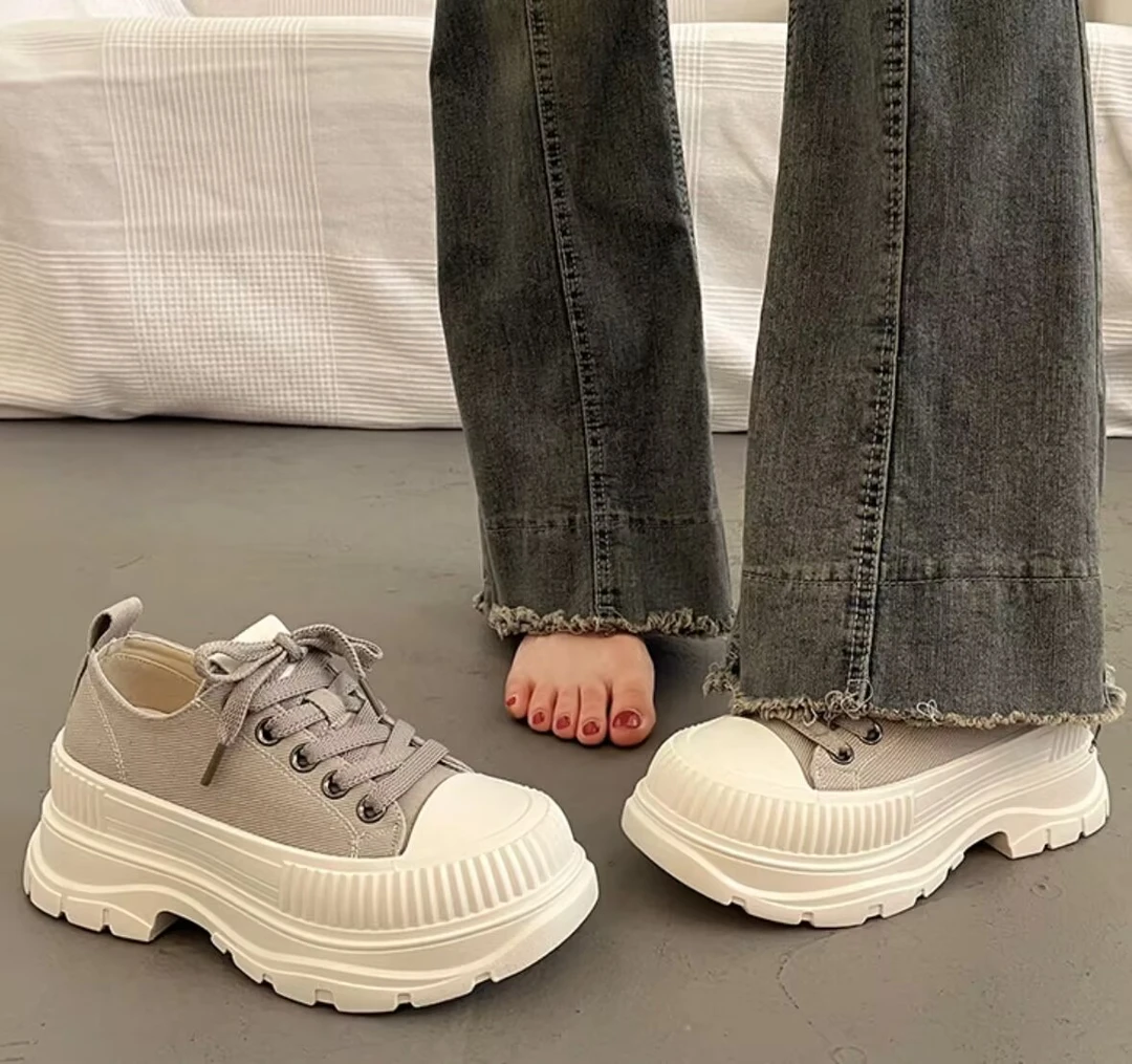 新款厚底透气百搭女鞋517-69