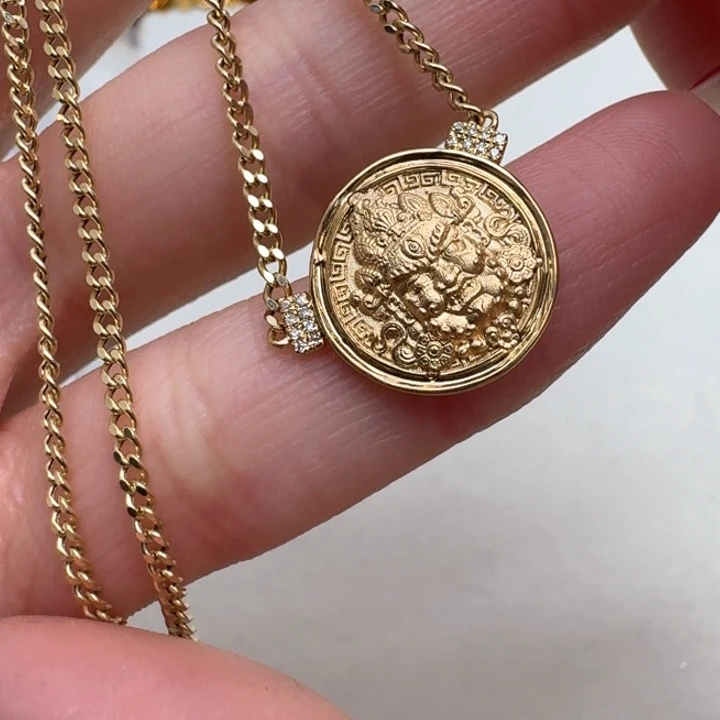 钻石颈饰18K金镶嵌成品