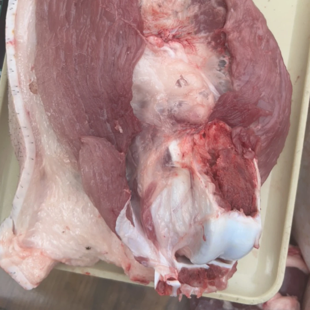 农家黑毛猪肉后腿肘子肉