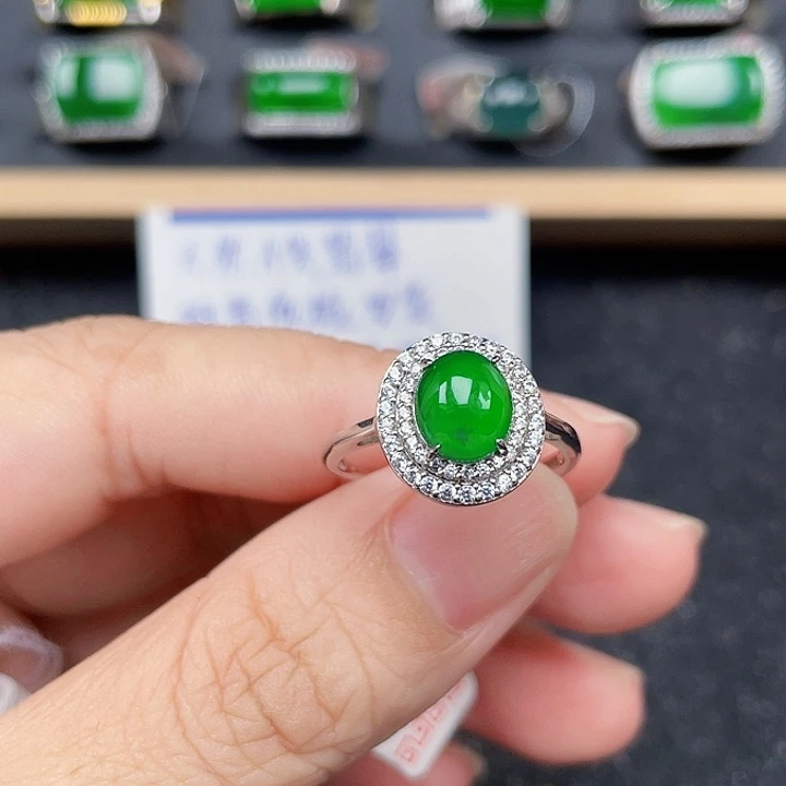 翡翠戒指银S925镶嵌用****9编号没有运费险