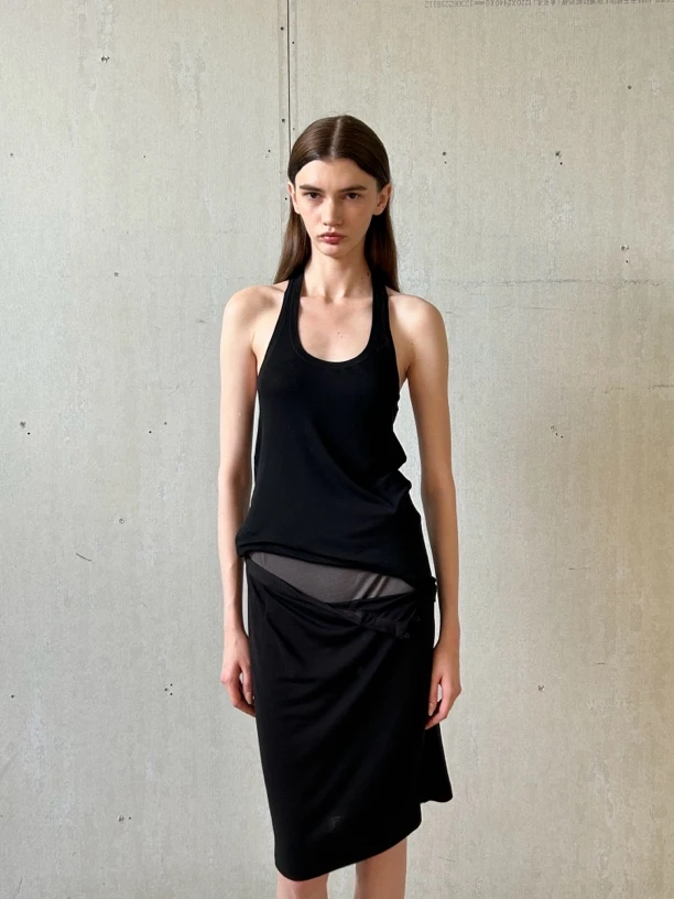 SANSTORE NHOJ 后背扭转坦克背心夏季性感显瘦设计感 25春夏