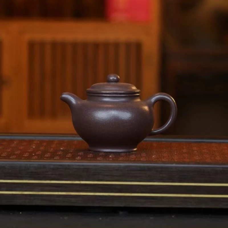 ZKF天青【掇只240CC】宜兴黄龙山原矿手工紫砂壶