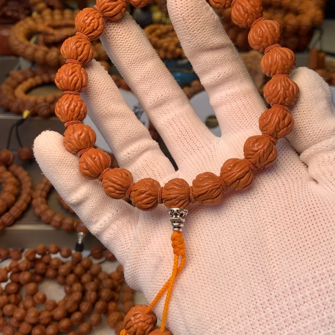 桃核手串秦岭龙纹