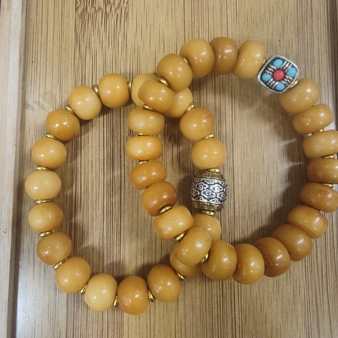 定制木珠工艺品12桶珠圆珠随机-4594