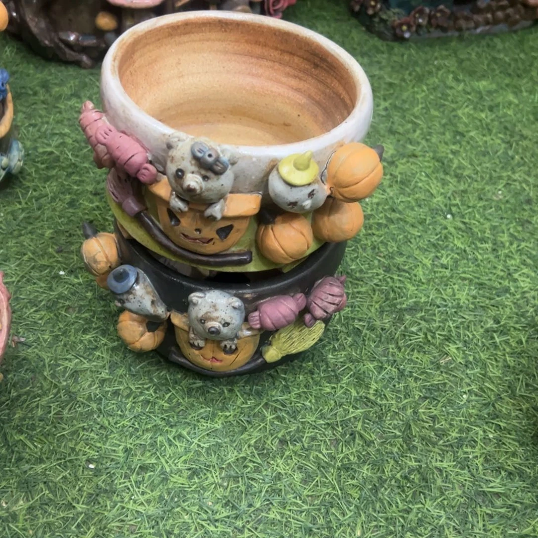 红陶柒*陶然微瑕多肉花盆