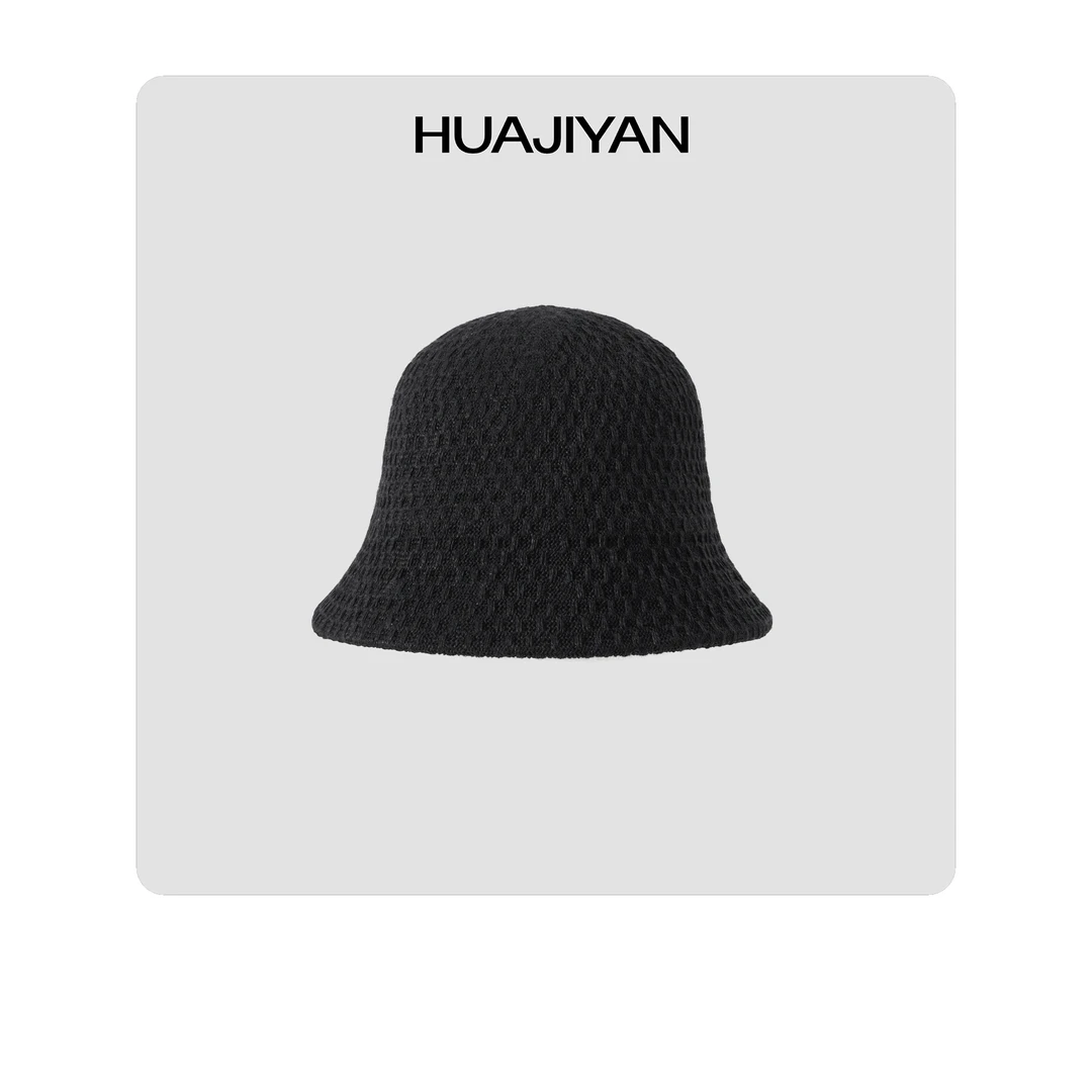 华吉言/HUAJIYAN【配饰系列】和纸材质可卷边翻折帽檐防晒渔夫帽