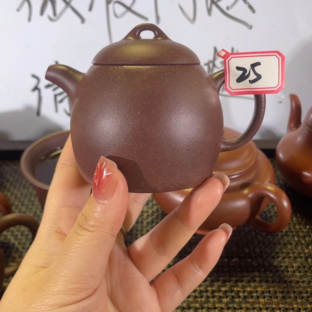 紫砂茶壶人**义秦权全手微瑕