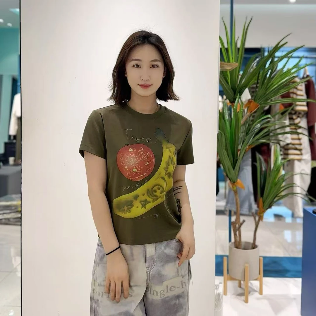 【辰美优选】柚丁/27464-夏季上新果漾莱卡T恤