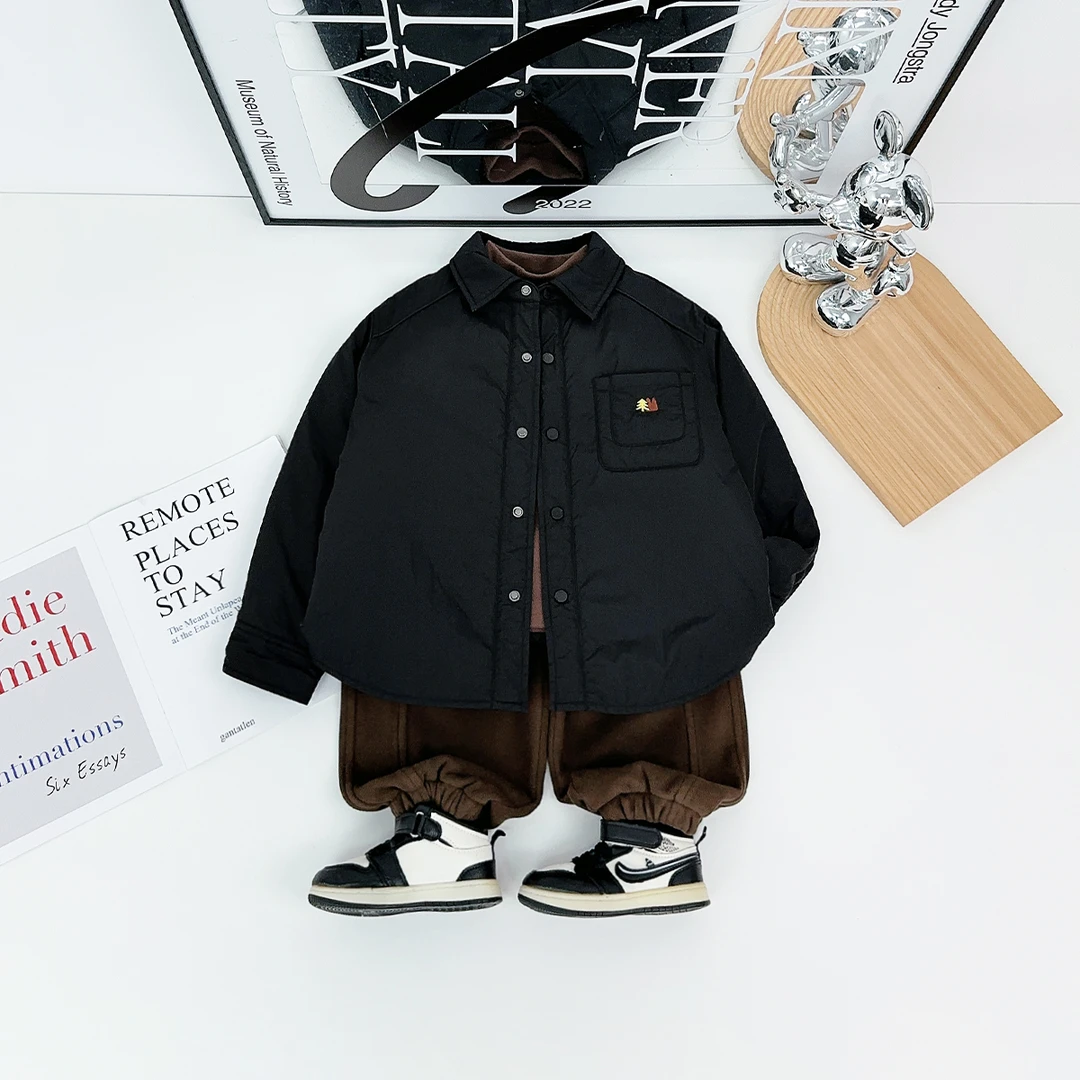 男童加厚外套秋冬款2025新款冬装中大儿童潮 YL25003悠悠童话童装