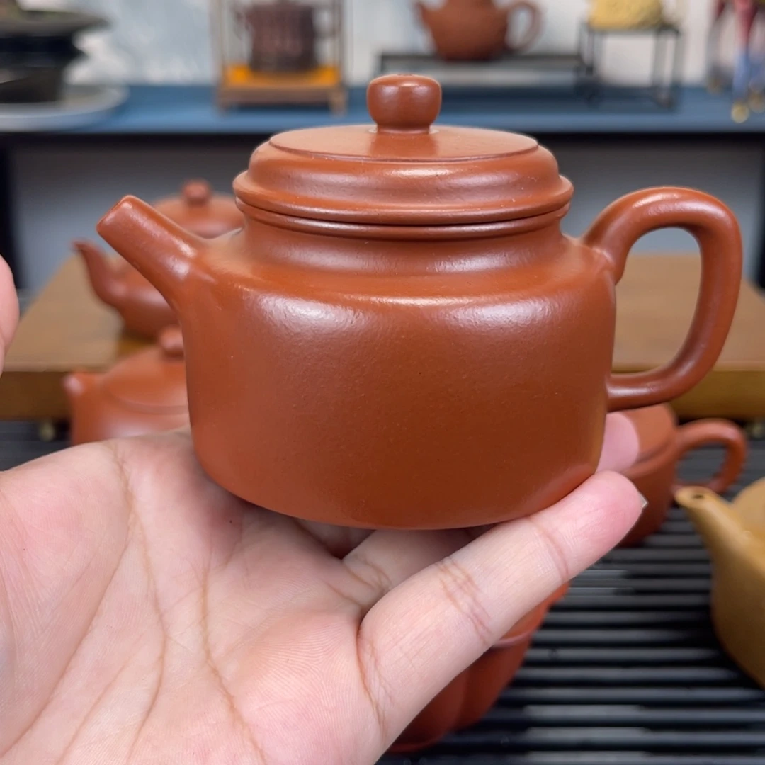 贺***涵茶壶紫砂160毫升全手工朱泥德钟