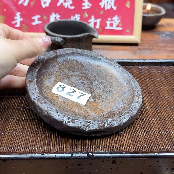 纯手工制作粗陶茶具