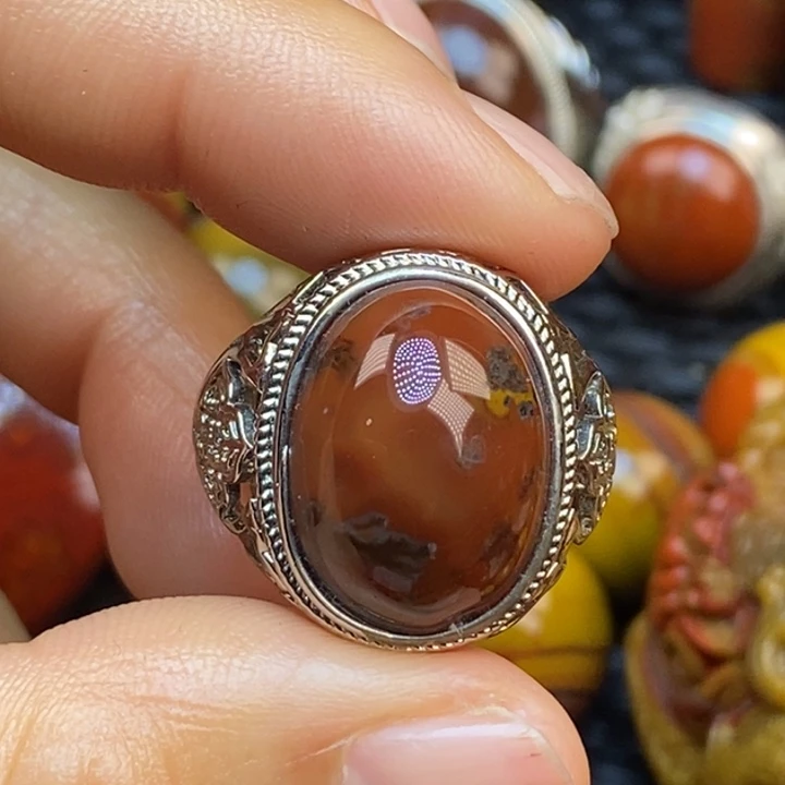 玛瑙/玉髓戒指合金