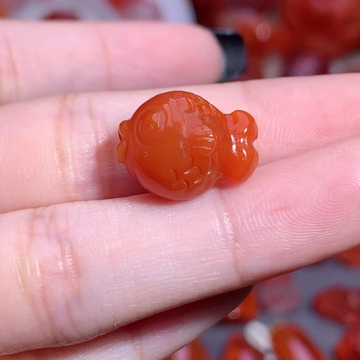 南红玛瑙未镶嵌南红嘟嘟鱼2