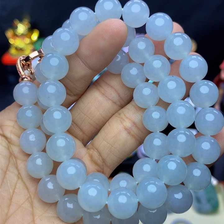 翡翠手链未镶嵌翡翠 11+