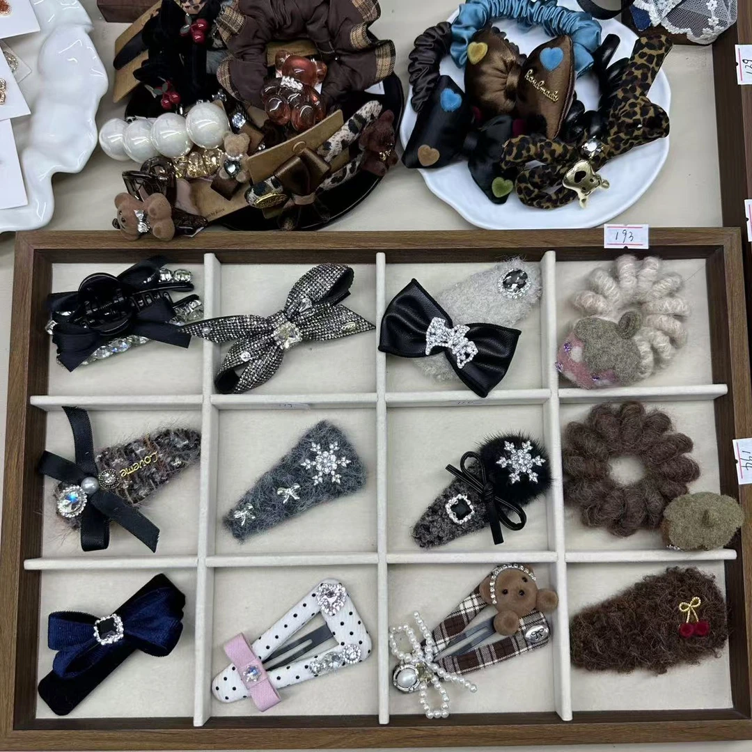 【芙芙】千金风韩系少女甜美气质发夹发绳百搭温柔耳饰ins风手工