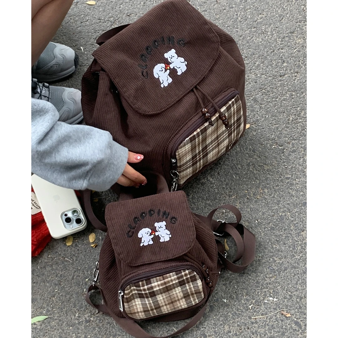 可爱双肩包包女款爆款2025新款秋冬时尚小背包学院风逛街通勤包