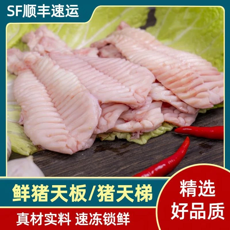 新鲜猪天板猪天堂猪天梯猪牙梗烧烤火锅食材3斤5斤冷冻顺丰发货