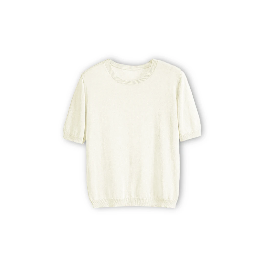 大喜桑蚕丝纯色打底T恤（85032T）