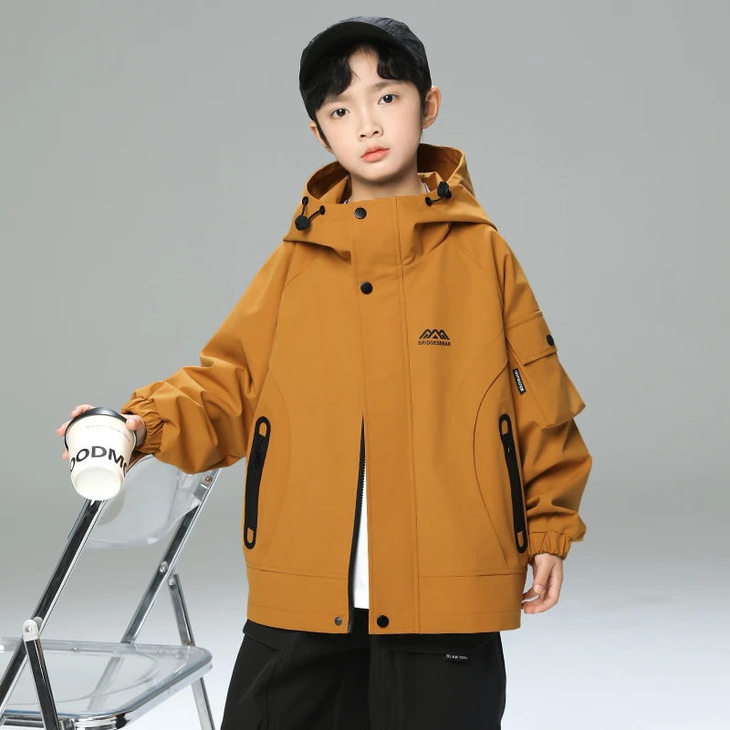 男童春秋款外套2025新款中大童男孩休闲春装潮A5017