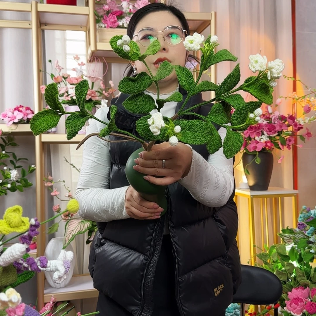 纯手工钩织钩织花束