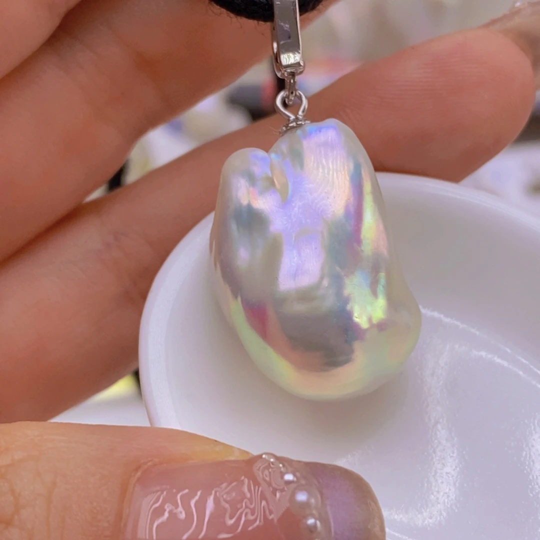 淡水珍珠未镶嵌吊坠(赠链)