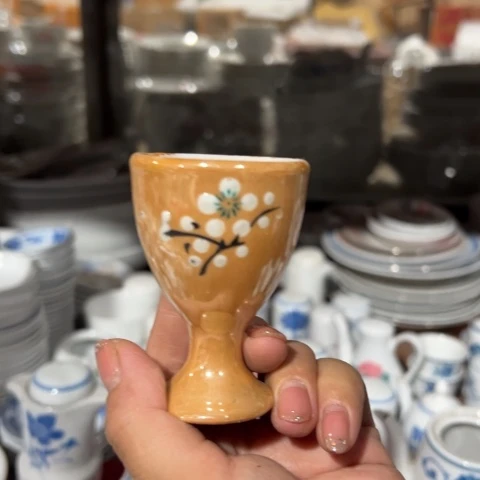 醴陵高温瓷釉上手绘50毫升微瑕