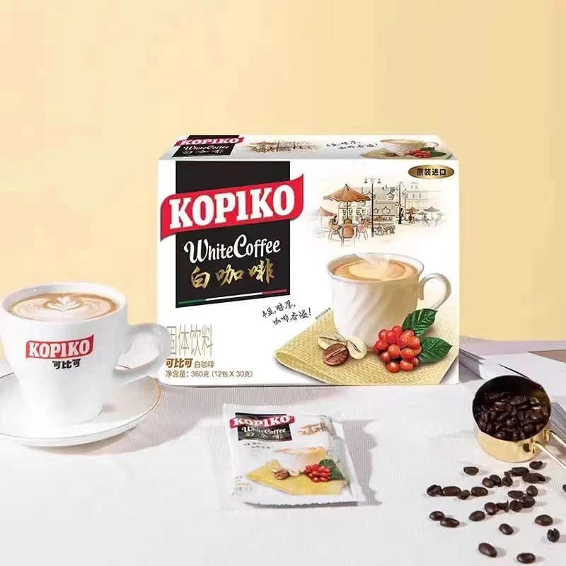 KOPIKO/可比可白咖啡盒装24小包印尼进口三合一速溶0反式脂肪酸