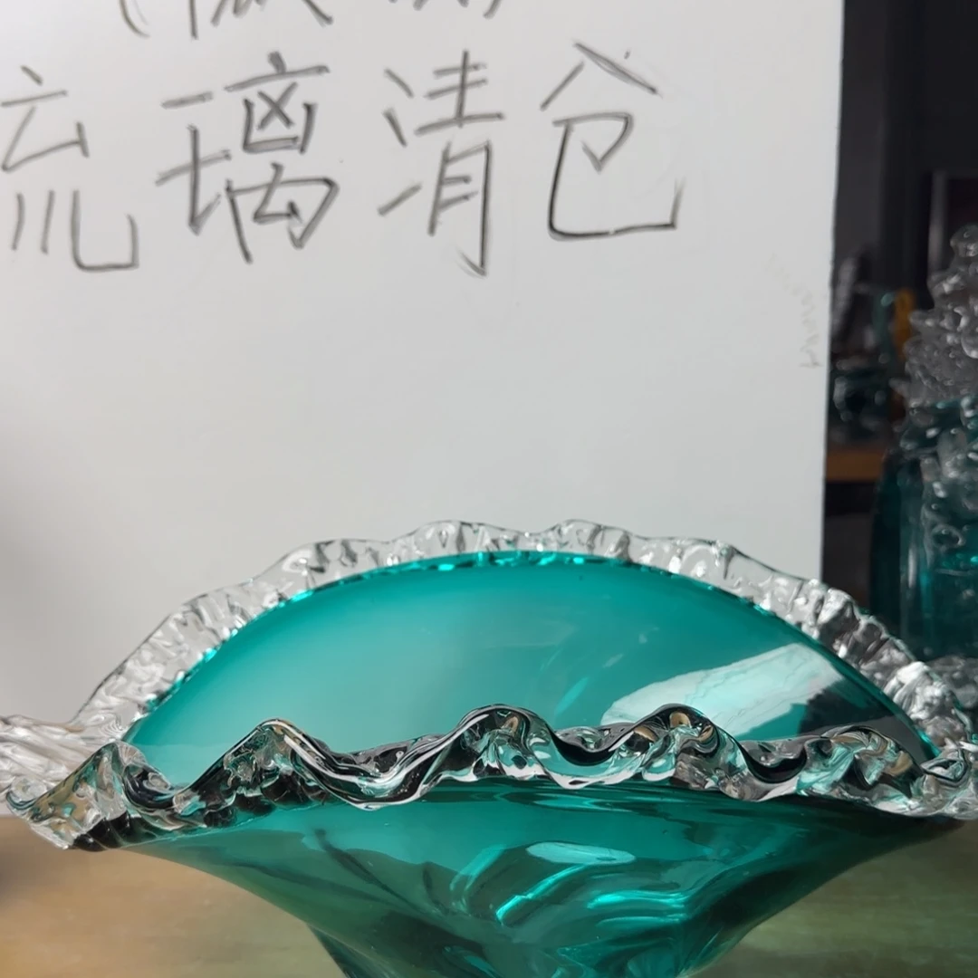 手工艺品琉璃蓝果抖