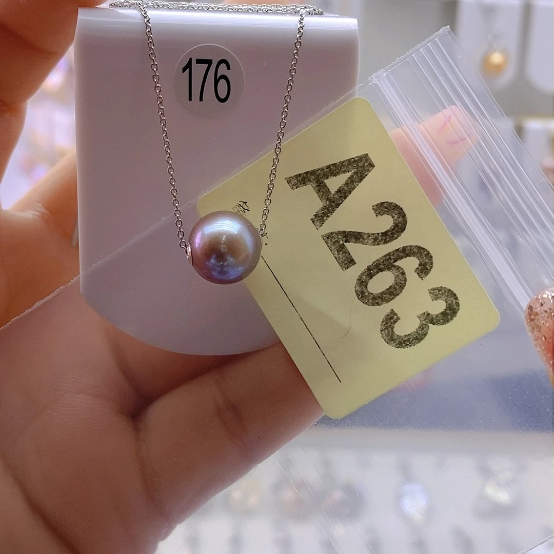 淡水珍珠颈饰银S925镶嵌瞅**滴