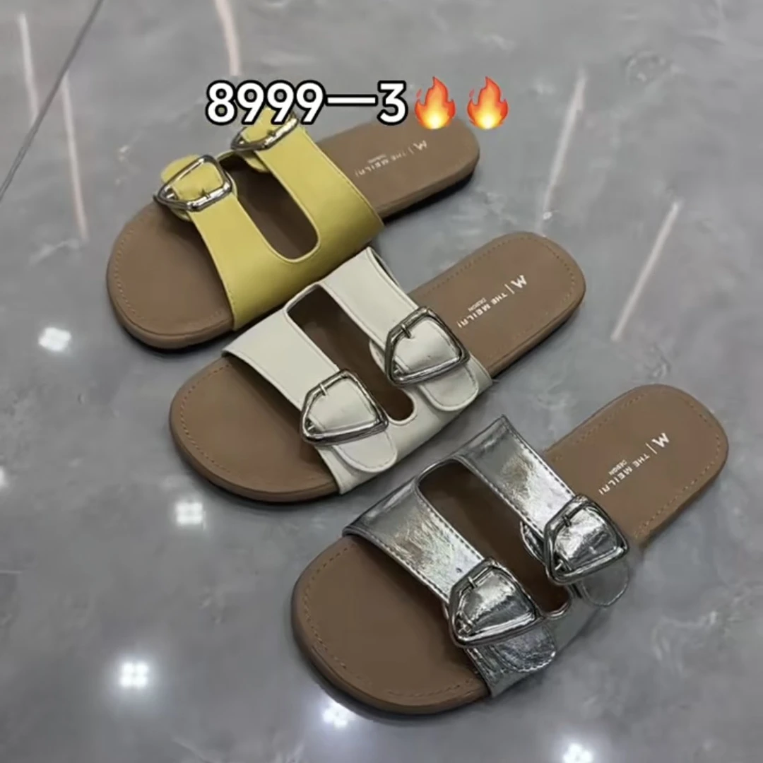 微瑕疵 平底软底一字拖8999-3