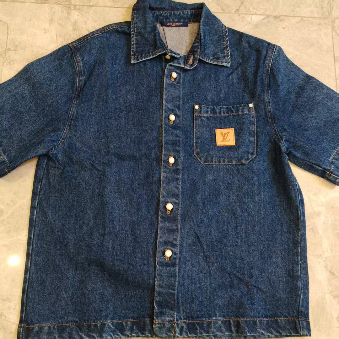 99新 LouisVuitton/路易威登 地球复古牛仔衬衣 361