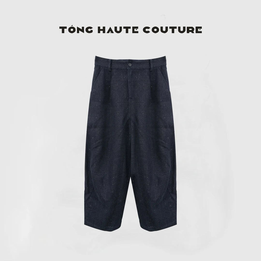 【梦雨霏】秋季轻奢百搭细闪时尚设计师款休闲裤 YK093