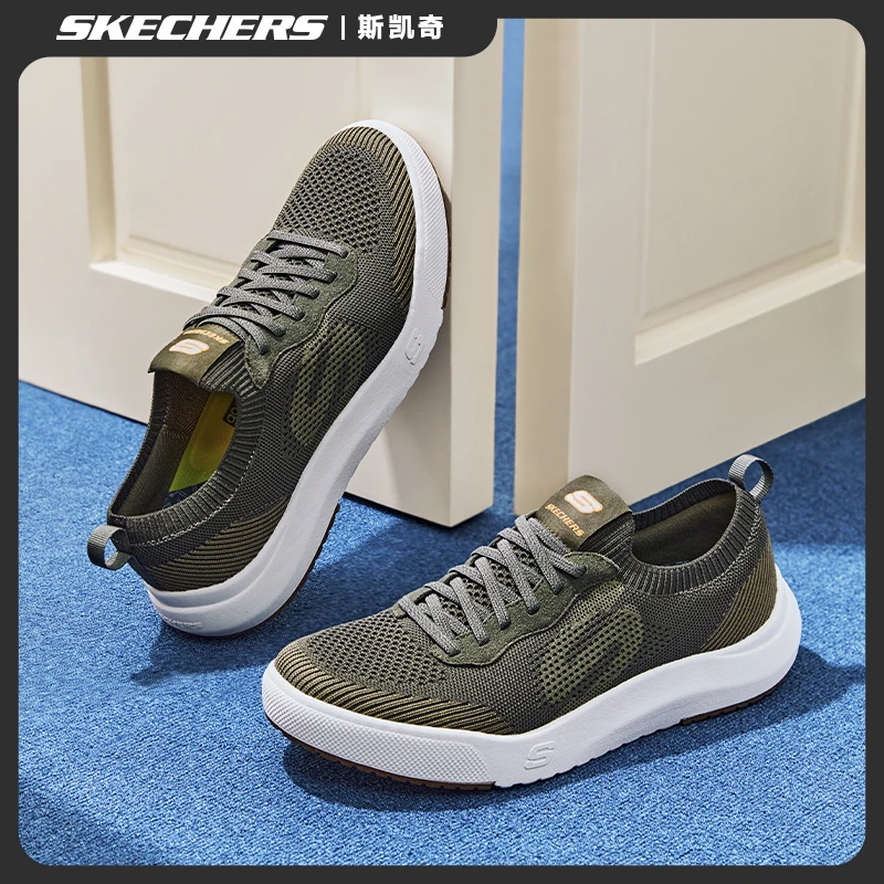 斯凯奇男鞋秋季舒适轻便网面透气软底休闲鞋减震百搭运动鞋210815