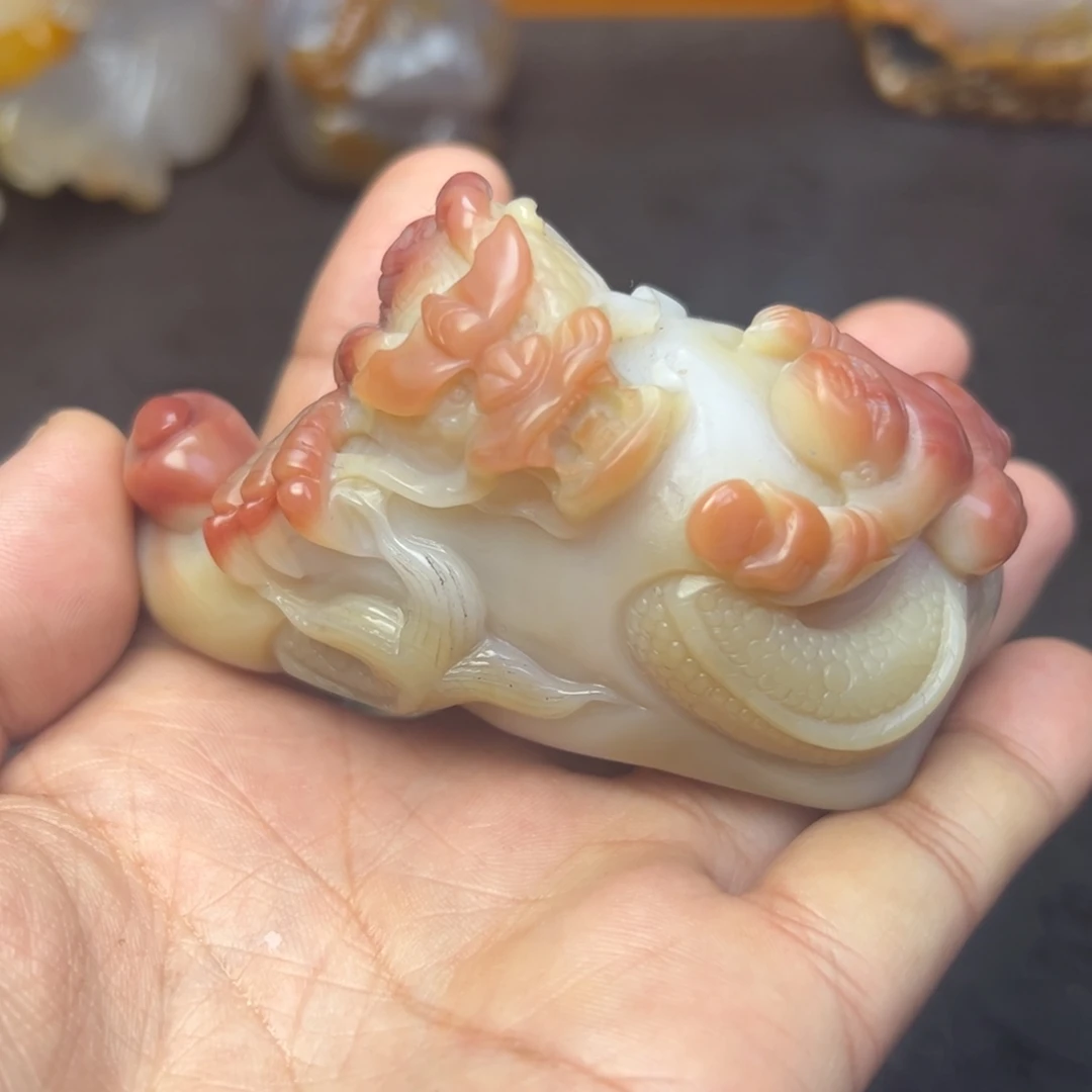 玛瑙/玉髓未镶嵌时尚潮流手把件吊坠