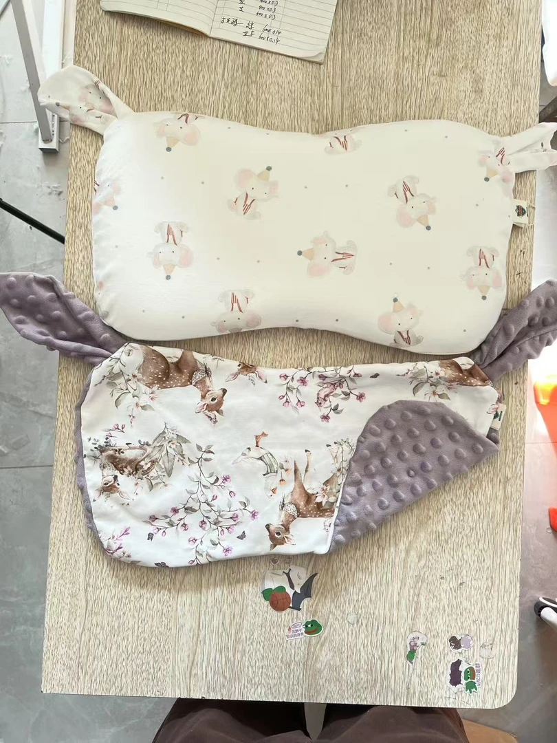 贝瑞拉可拆洗安抚枕6个月以上用枕头抗菌枕头组合枕头+枕套睡眠