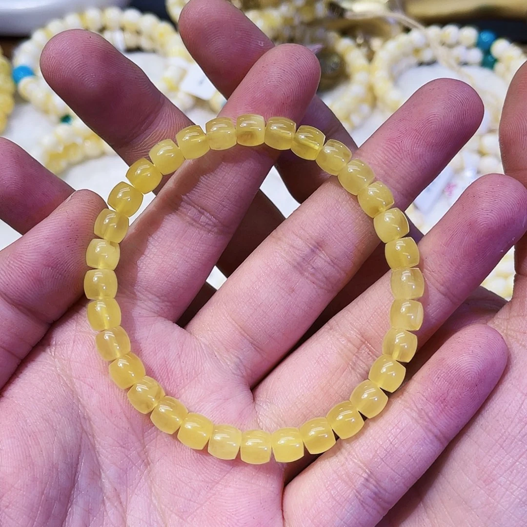 w***s手链蜜蜡未镶嵌6.5mm